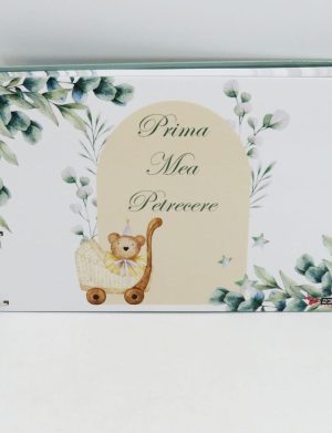 Guest Book Botez – carte mesaje invitați – Prima mea petrecere, Frunze – ILIF505064