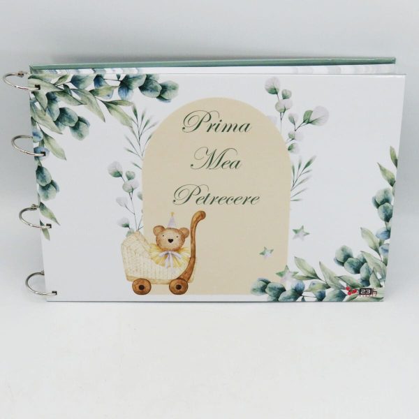 Guest Book Botez – carte mesaje invitați Prima mea petrecere, Frunze ILIF505064 (3)