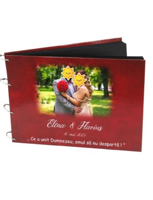 Guest Book carte mesaje invitați, model deosebit cu grena, personalizat ILIF505062 (1)