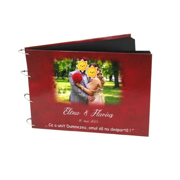 Guest Book carte mesaje invitați, model deosebit cu grena, personalizat ILIF505062 (1)