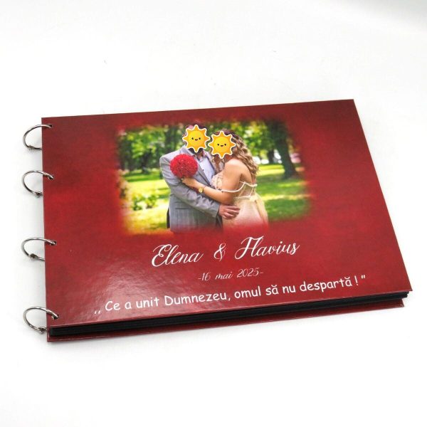Guest Book carte mesaje invitați, model deosebit cu grena, personalizat ILIF505062 (2)