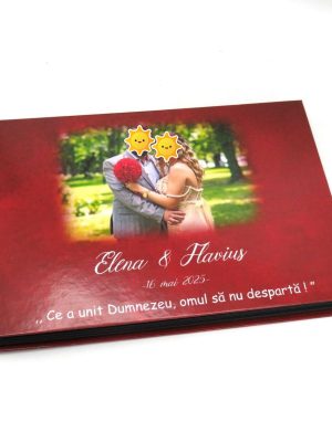 Guest Book – carte mesaje invitați, model deosebit cu grena, personalizat – ILIF505062
