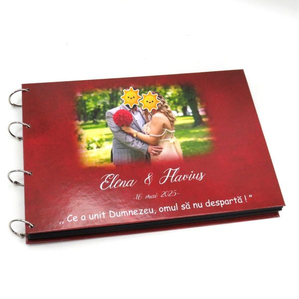 Guest Book carte mesaje invitați, model deosebit cu grena, personalizat ILIF505062 (3)