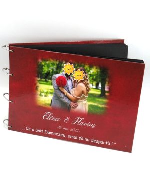 Guest Book – carte mesaje invitați, model deosebit cu grena, personalizat – ILIF505062