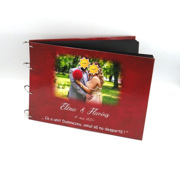 Guest Book carte mesaje invitați, model deosebit cu grena, personalizat ILIF505062 (7)