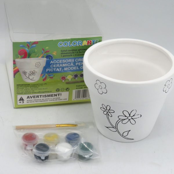 Kit pictură copii, Ghiveci ILIF505075 (3)