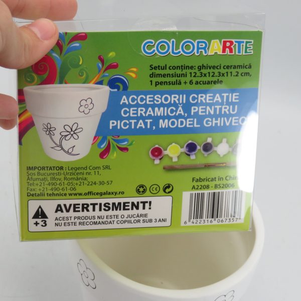 Kit pictură copii, Ghiveci ILIF505075 (7)