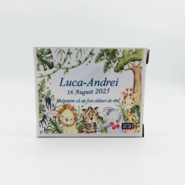Mărturie botez, iconiță în cutie personalizată, Safari ILIF505029 (2)