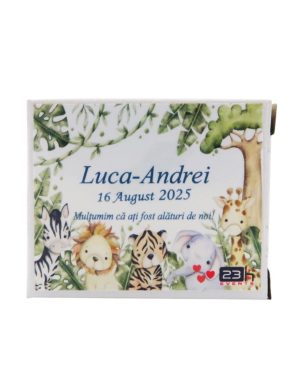 Mărturie botez, iconiță în cutie personalizată, Safari ILIF505029 (3)