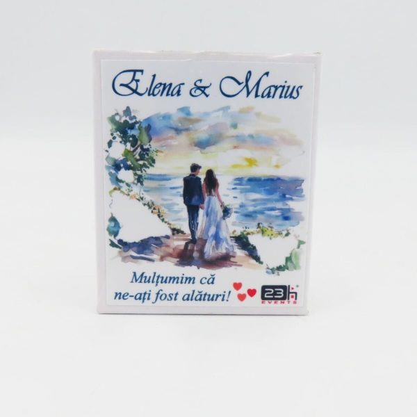 Mărturie nuntă, iconiță în cutie personalizată, By The Sea ILIF505030 (1)