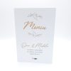Meniu nuntă cu design floral abstract, model personalizat, dim. 15x21 cm - MIBC505003 - imagine 5