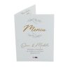 Meniu nuntă cu design floral abstract, model personalizat, dim. 15x21 cm - MIBC505003