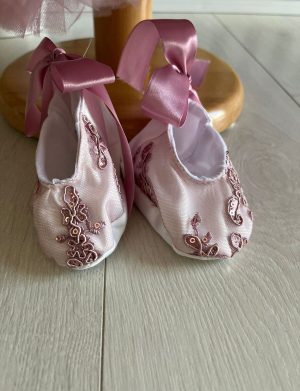 Rochiță botez fetiță – Contesa, culoare purpuriu – ILIF505048