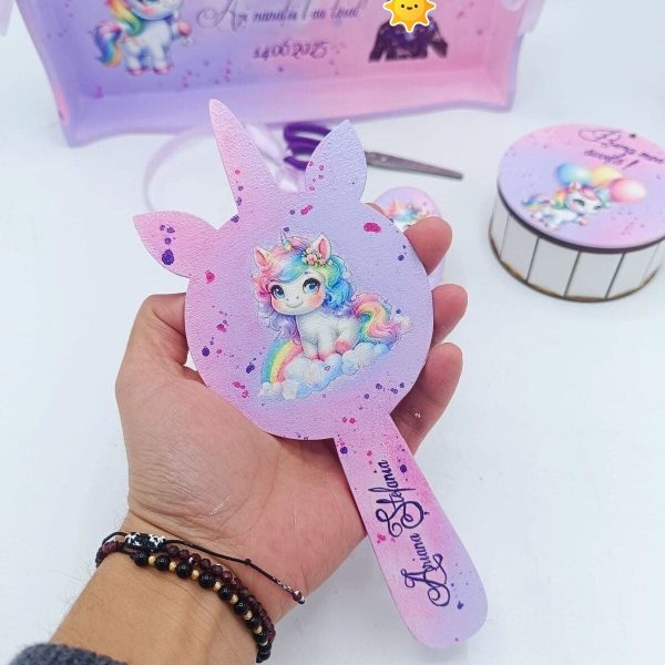 Set Tavita Mot (turta), Baby Unicorn, model personalizat cu 5 piese FEIS505001 (2)