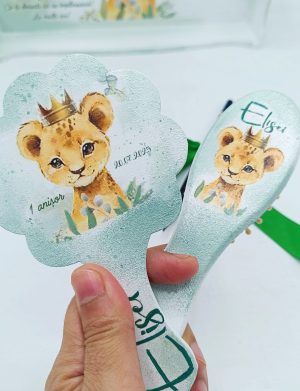 Set Taviță Moț (turtă), Pui de Leu, model personalizat cu 7 piese – FEIS505003
