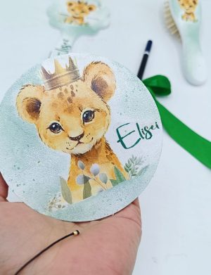 Set Taviță Moț (turtă), Pui de Leu, model personalizat cu 7 piese – FEIS505003