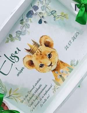 Set Taviță Moț (turtă), Pui de Leu, model personalizat cu 7 piese – FEIS505003