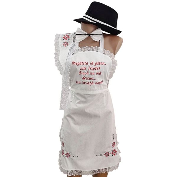 Set dezgătit mireasă mire, model Tradițional Roșu 4 piese Zile Fripte ODIS505002 (1)