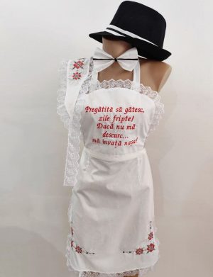 Set dezgătit mireasă-mire, model Tradițional Roșu 4 piese – Zile Fripte – ODIS505002