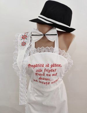 Set dezgătit mireasă-mire, model Personalizat Tradițional Roșu 4 piese – Zile Fripte – LODIS505002
