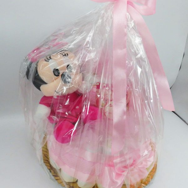 Tort scutece cu 1 etaj, mascotă Minnie Roz SDSPH303002 (4)