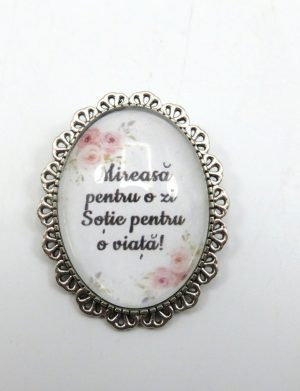 Broșă nepersonalizată pentru buchet mireasă – SFEIS311021