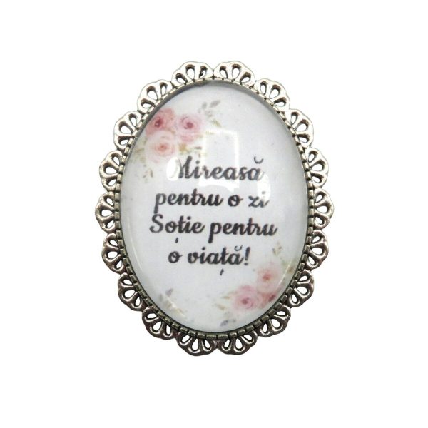 Broșă nepersonalizată pentru buchet mireasă - SFEIS311021