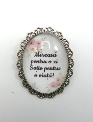 Broșă nepersonalizată pentru buchet mireasă – SFEIS311021