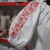 Camasă cu motive traditionale-roșu, din material poplin twill, bumbac 100%, mânecă scurtă - LLDJ506001 - imagine 11