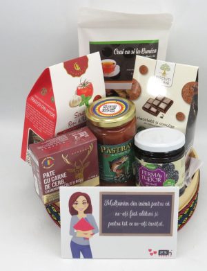 Coș cadou – Recunoștință pentru Educatoare/ Învățătoare / Dirigintă / Profesoară, 8 produse – ILIF506043