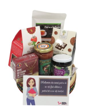 Coș cadou – Recunoștință pentru Educatoare/ Învățătoare / Dirigintă / Profesoară, 8 produse – ILIF506043