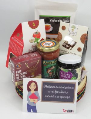 Coș cadou – Recunoștință pentru Educatoare/ Învățătoare / Dirigintă / Profesoară, 8 produse – ILIF506043