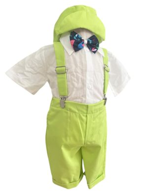 Costumaș botez băiețel, Vară - verde lime - ILIF506081
