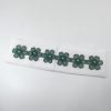 Eșarfă dezgătit mireasa, model deosebit cu flori aplicate, verde închis - ILIF506034 - imagine 3