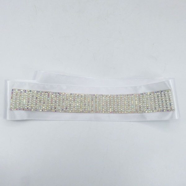 Eșarfă dezgătit mireasa, model deosebit și sclipitor din satin - ILIF506036 - imagine 6