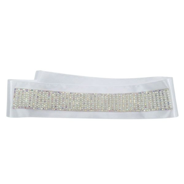 Eșarfă dezgătit mireasa, model deosebit și sclipitor din satin - ILIF506036