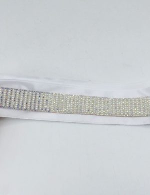 Eșarfă dezgătit mireasa, model deosebit și sclipitor din satin – ILIF506036