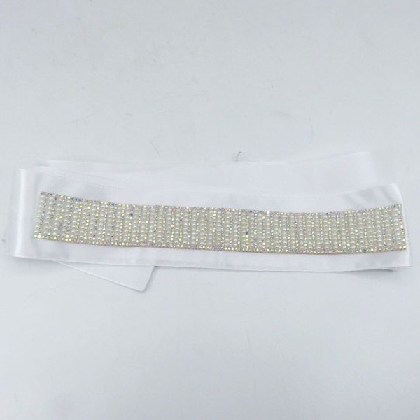 Eșarfă dezgătit mireasa, model deosebit și sclipitor din satin - ILIF506036 - imagine 4