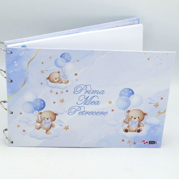 Guest Book Botez – carte mesaje invitați - Prima mea petrecere, Ursuleți Bleu - ILIF506072 - imagine 2