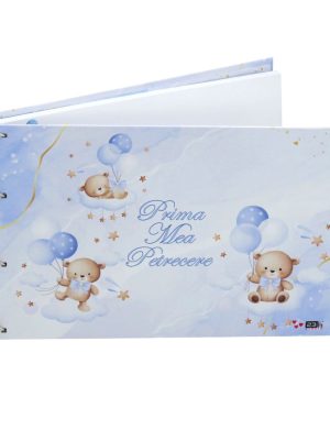 Guest Book Botez – carte mesaje invitați – Prima mea petrecere, Ursuleți Bleu – ILIF506072