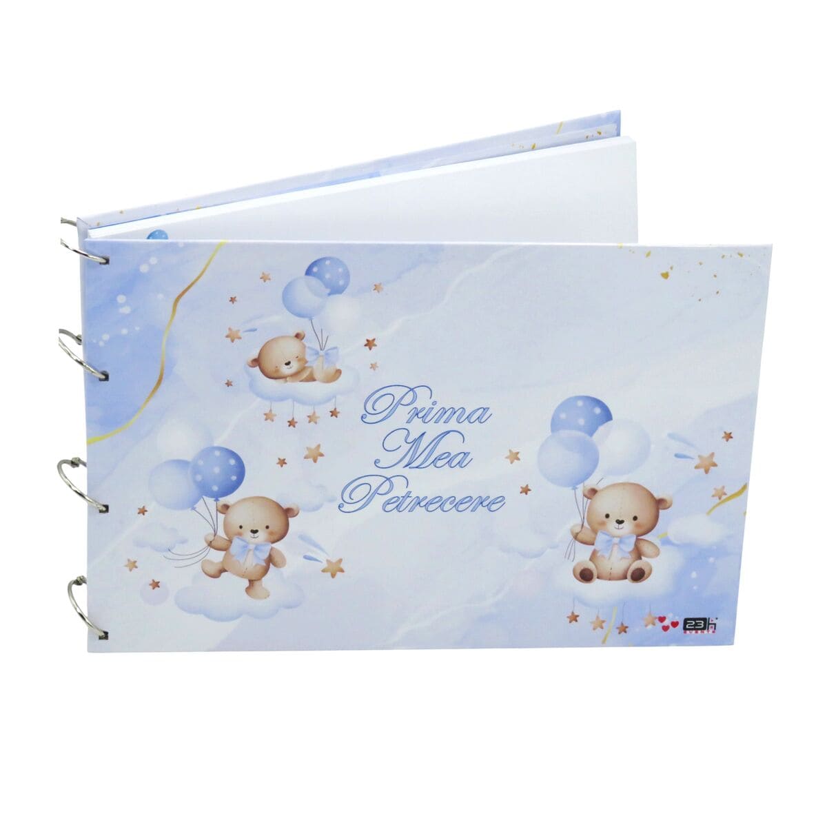 Guest Book Botez – carte mesaje invitati Prima mea petrecere Ursuleti Bleu ILIF506072 3