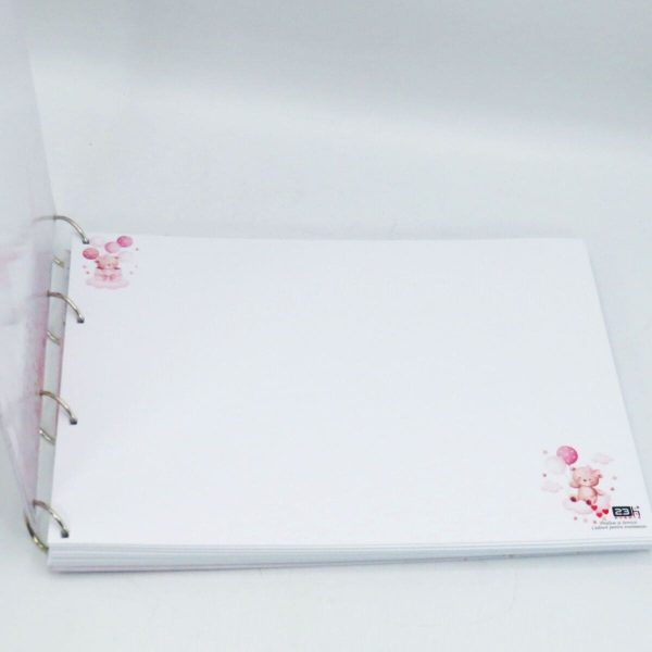 Guest Book Botez – carte mesaje invitați - Prima mea petrecere, Ursuleți Roz - ILIF506071 - imagine 5