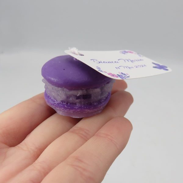Mărturie nuntă-botez lumânare, Macaron, diam. 3,5cm - ILIF506002 - Image 3