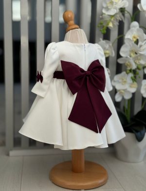 Rochiță botez fetiță, Fundă Grena – ILIF506007