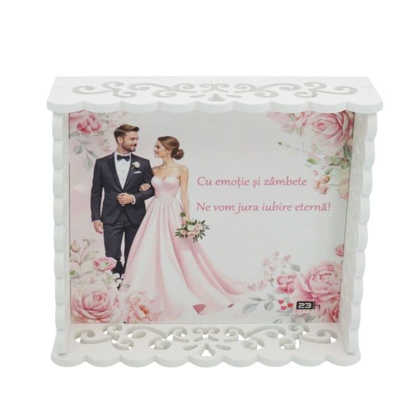 Tăviță gătit Mireasa, model nepersonalizat cu design floral roz - ILIF506068