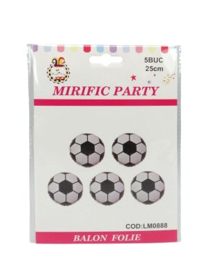 Baloane din folie Minge de fotbal, 5buc/set - ILIF507043