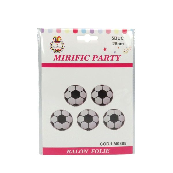 Baloane din folie Minge de fotbal, 5buc/set - ILIF507043