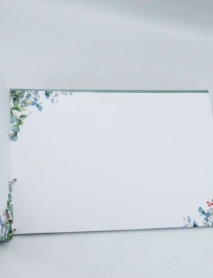 Guest Book Botez – carte mesaje invitați – Prima mea petrecere, Frunze Personalizat – ILIF507009