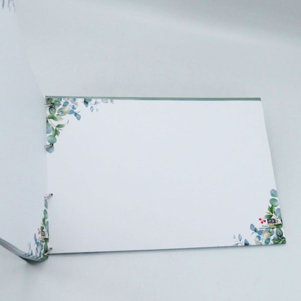 Guest Book Botez – carte mesaje invitați - Prima mea petrecere, Frunze Personalizat - ILIF507009 - imagine 3