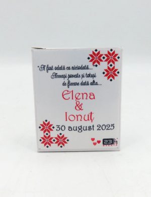 Mărturie nuntă, iconiță în cutie personalizată, Tradițional – ILIF507010